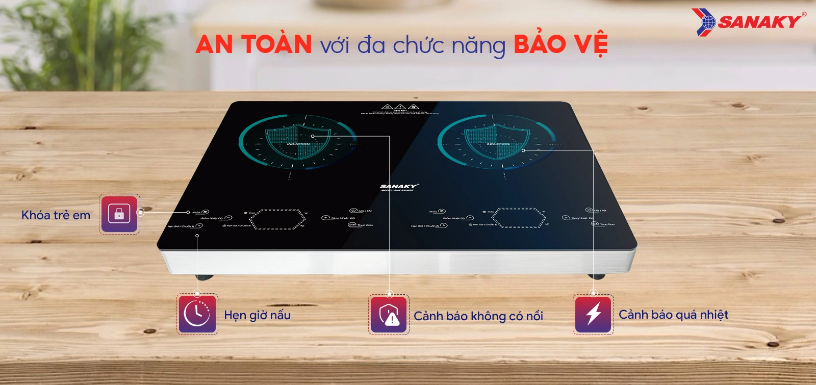 An toàn với đa chức năng bảo vệ