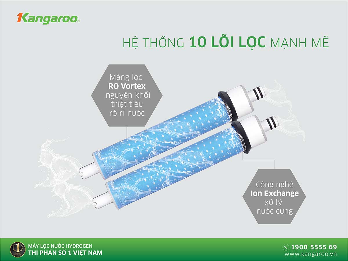 Máy lọc nước nóng lạnh Kangaroo Infinity KG10A2I Máy lọc nước nóng lạnh Kangaroo Infinity KG10A2I