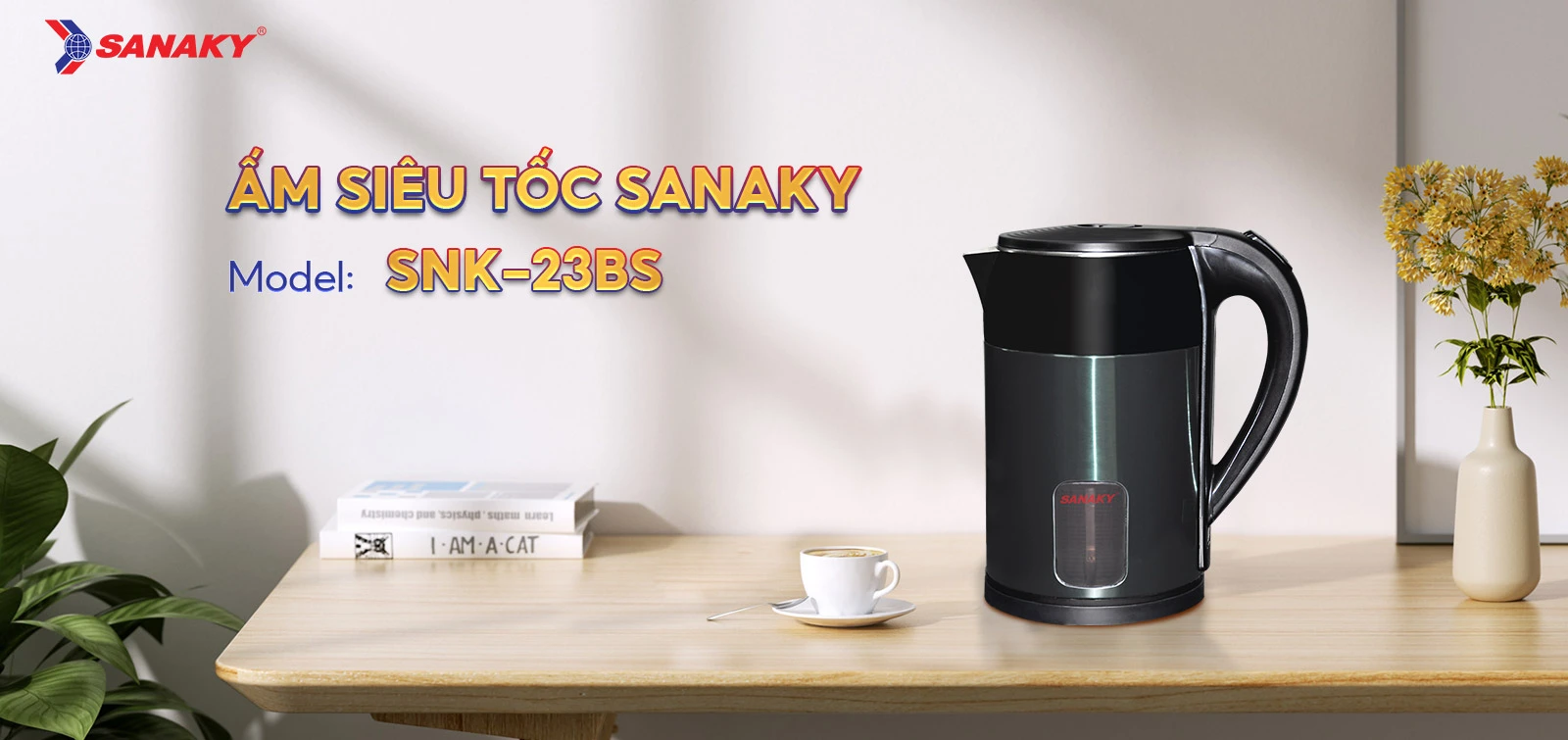 Ấm siêu tốc Sanaky SNK-23BS