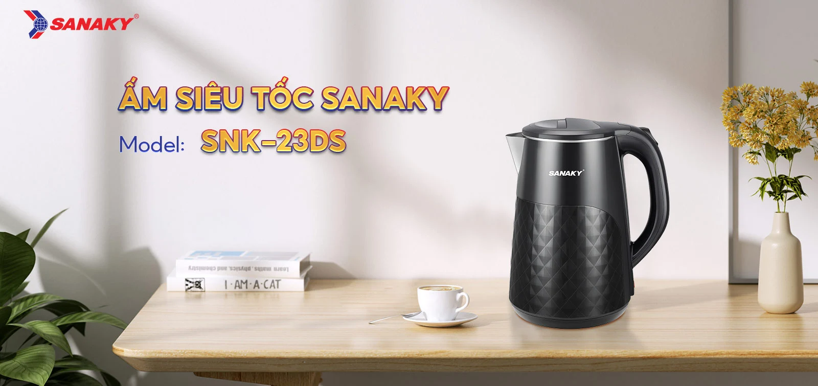 Ấm siêu tốc Sanaky SNK-23DS