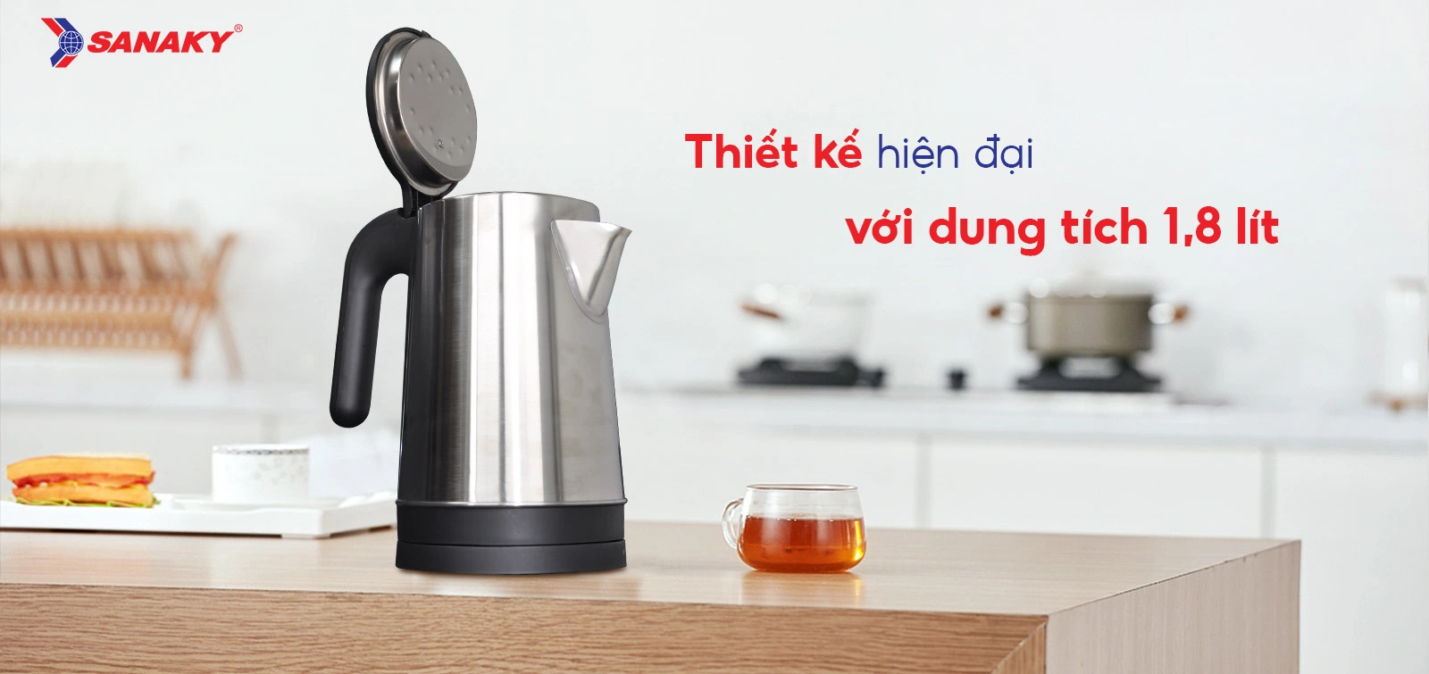 Thiết kế hiện đại với dung tích 1,8L Thiết kế hiện đại với dung tích 1,8L