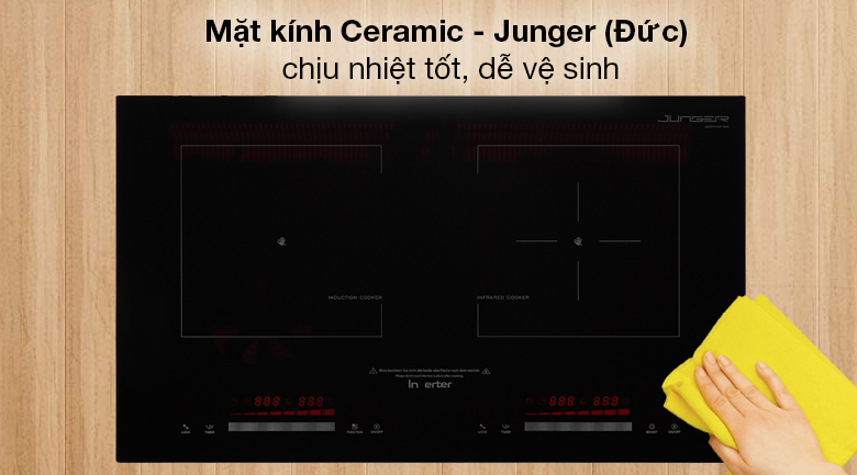 Bếp từ hồng ngoại Junger SIS-66 - Mặt kính Ceramic mang thương hiệu Junger của Đức Bếp từ hồng ngoại Junger SIS-66 - Mặt kính Ceramic mang thương hiệu Junger của Đức