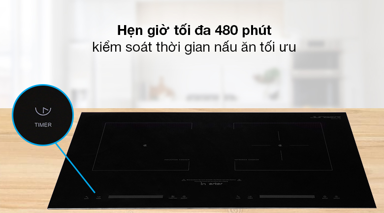 Bếp từ hồng ngoại Junger SIS-66 - Được trang bị chức năng hẹn giờ tự động tắt/ bật thông lên đến 480 phút Bếp từ hồng ngoại Junger SIS-66 - Được trang bị chức năng hẹn giờ tự động tắt/ bật thông lên đến 480 phút
