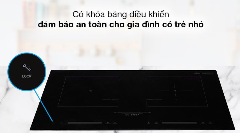Bếp từ hồng ngoại Junger SIS-66 - Có khóa bảng điều khiển Bếp từ hồng ngoại Junger SIS-66 - Có khóa bảng điều khiển