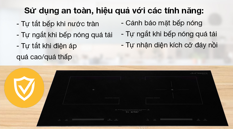 Bếp từ hồng ngoại Junger SIS-66 - Trang bị nhiều tính năng thông minh giúp tối đa an toàn cho người sử dụng Bếp từ hồng ngoại Junger SIS-66 - Trang bị nhiều tính năng thông minh giúp tối đa an toàn cho người sử dụng