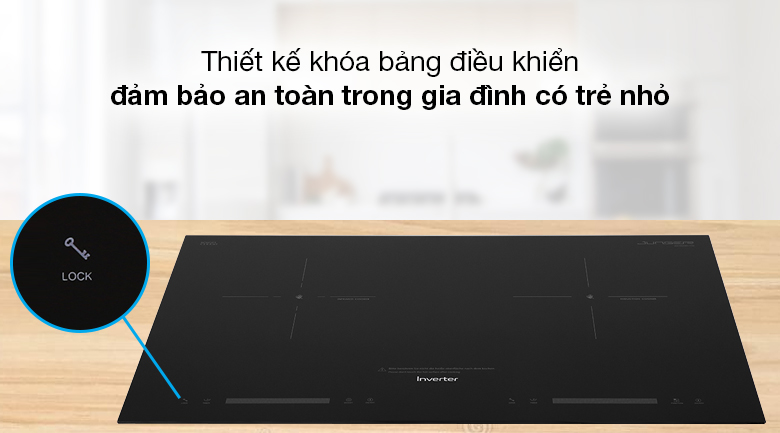 Bếp từ hồng ngoại Junger SIS-68 - Tích hợp khóa bảng điều khiển Bếp từ hồng ngoại Junger SIS-68 - Tích hợp khóa bảng điều khiển