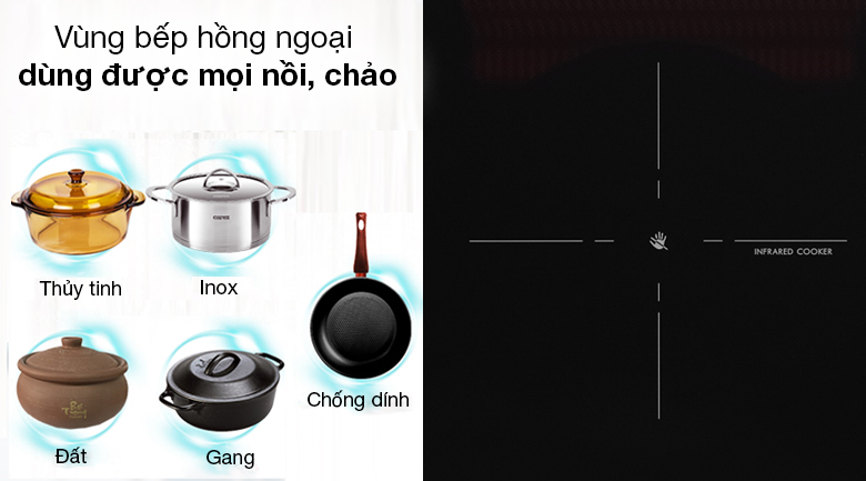 Bếp từ hồng ngoại Junger SIS-68 - Vùng bếp hồng ngoại sử dụng được mọi loại nồi, chảoBếp từ hồng ngoại Junger SIS-68 - Vùng bếp hồng ngoại sử dụng được mọi loại nồi, chảo Bếp từ hồng ngoại Junger SIS-68 - Vùng bếp hồng ngoại sử dụng được mọi loại nồi, chảo