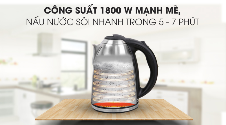 Công suất - Ấm đun siêu tốc Kangaroo 2 lít KG-20SK3