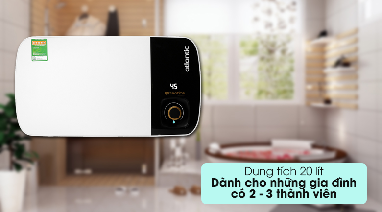 Bình nước nóng Atlantic Neo Max SWH 20H M-2 823017 - Có dung tích 20 lít Bình nước nóng Atlantic Neo Max SWH 20H M-2 823017 - Có dung tích 20 lít