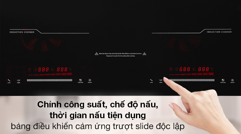 Điều khiển cảm ứng - Bếp từ đôi Junger MK-22