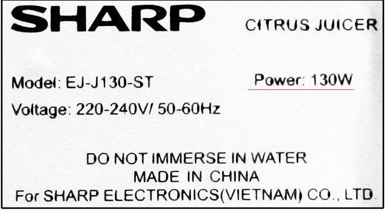 Vắt cực nhanh - Máy vắt cam Sharp EJ-J130-ST