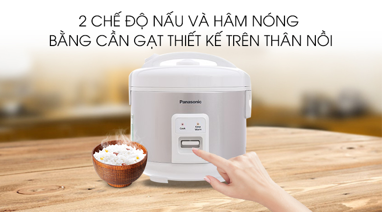 Điều khiển chế độ nấu nồi cơm điện Panasonic 1 lít SR-MVN107LRA