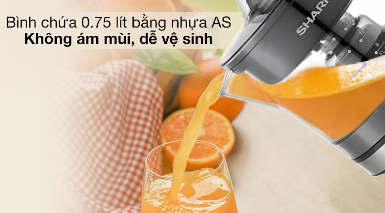 Máy vắt cam Sharp EJ-J407-BK - Bình chứa Máy vắt cam Sharp EJ-J407-BK - Bình chứa