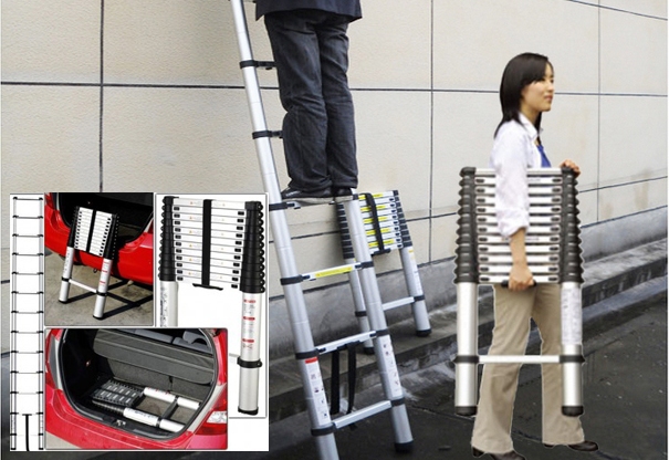 Thang nhôm rút gọn Advindeq ADT212F - Cao 3,8m