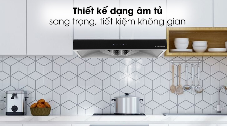 Thiết kế lắp âm tiết kiệm không gian  - Máy hút mùi âm tủ Junger H-90