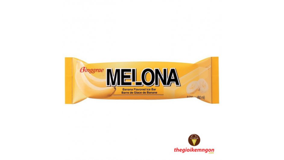 Kem Chuối Melona Banana Ice Bar Binggrae 80ml