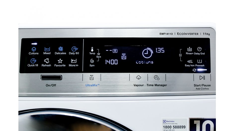 Máy giặt Electrolux inverter 11Kg EWF14113