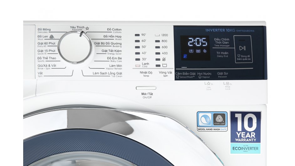 Máy giặt Electrolux 10 Kg EWF1024BDWA