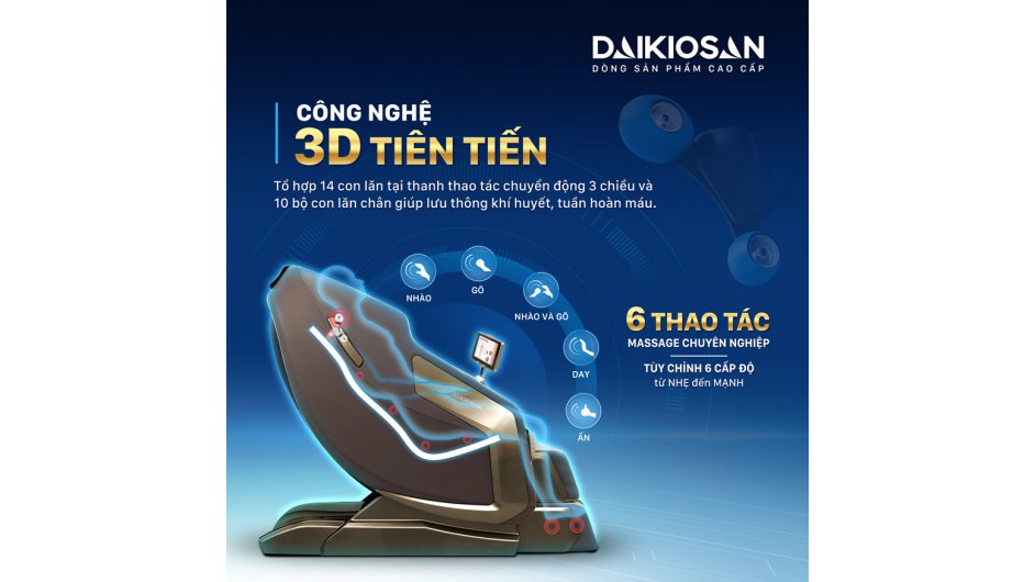 Ghế Massage Daikiosan DKGM-20001 (LCD)