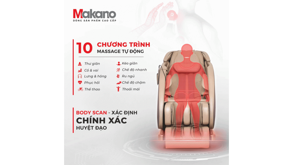 Ghế Massage Makano DVGM-20001