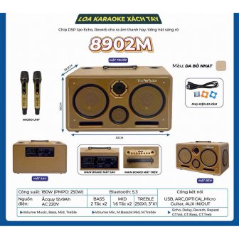 Loa karaoke xách tay VHM 8902M New 2026
