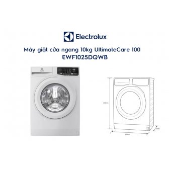 Máy Giặt Electrolux Inverter 10 Kg EWF1025DQWB
