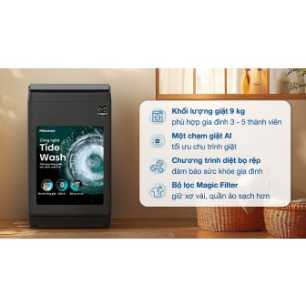 Máy giặt Hisense 9 kg WT90F30