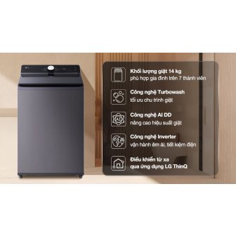 Máy giặt LG AI DD Inverter 14 kg T2314DX5G new 2026
