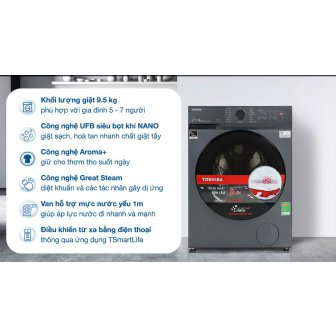 Máy giặt Toshiba Inverter 9. 5kg TW-T21BU105UWV (MG)