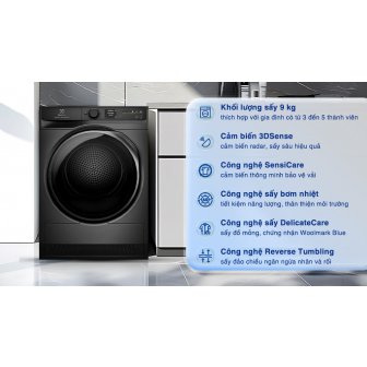 Máy sấy bơm nhiệt Electrolux UltimateCare 9 kg EDH903R7SC new 2026