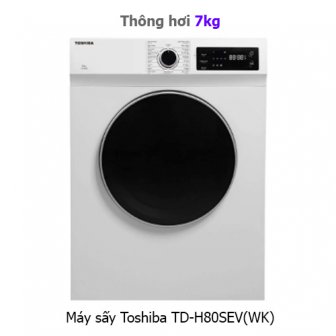 Máy sấy thông hơi 7 kg Toshiba TD-H80SEV ( màu trắng )