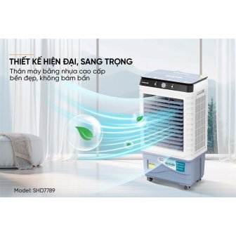 Quạt hơi nước SUNHOUSE SHD7789 (190W - 60L) new 2026