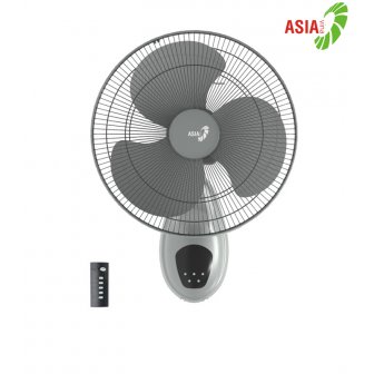 Quạt treo tường Asia VY377092 có điều khiển ( Màu xám )