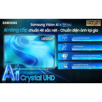 Smart Tivi Crystal UHD Samsung 4K 75 inch UA75U8500H NEW 2026