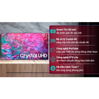 Smart Tivi Crystal UHD Samsung 4K 98 inch UA98DU9000 new
