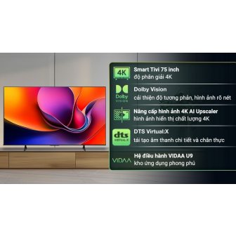 Smart Tivi Hisense 4K 75 inch 75A6Q new