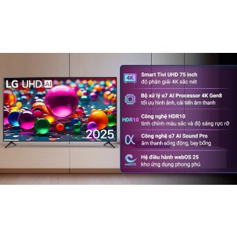 Smart Tivi LG AI 4K 75 inch 75UA8450PSA