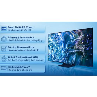 Smart Tivi QLED Samsung 4K 75 inch QA75Q60D new 2024