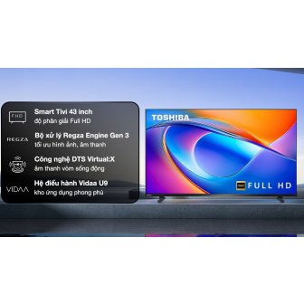 Smart Tivi Toshiba FHD 43 inch 43V35RP NEW 2026