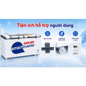 Tủ đông Smart Inverter Darling DMF 8779ASI - 870 lít new 2026