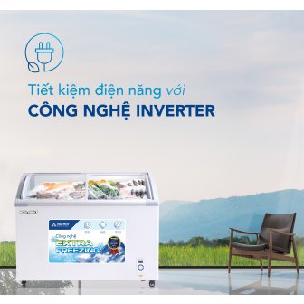 Tủ đông trưng bày Hòa Phát Inverter HSF AD8280.C1 280 lít