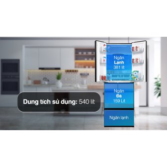 Tủ lạnh Hitachi Inverter 540 lít Multi Door R-HW540RV(X)