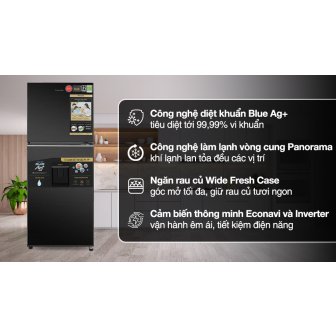 Tủ lạnh Panasonic Inverter 326 lít NR-TL351GVKV new