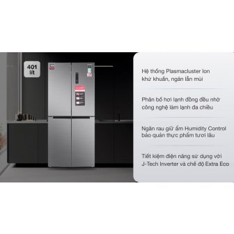 Tủ lạnh SHARP Inverter 473 lít Multi Door SJ-FXP480V-SL