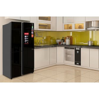 Tủ Lạnh Sharp Inverter 525 Lít SJ-FXP600VG-BK