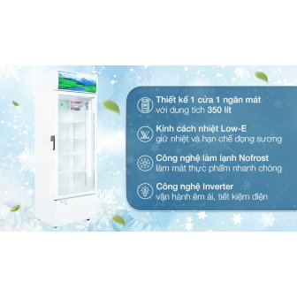 Tủ mát Sanaky Inverter 350 lít VH-3589K3 New 2026